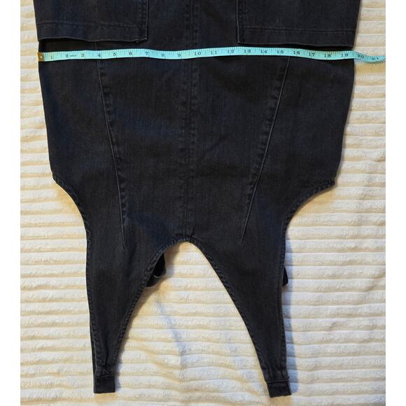 Free People We The Free High Roller Denim Overalls Jumpsuit - Picture 11 of 15